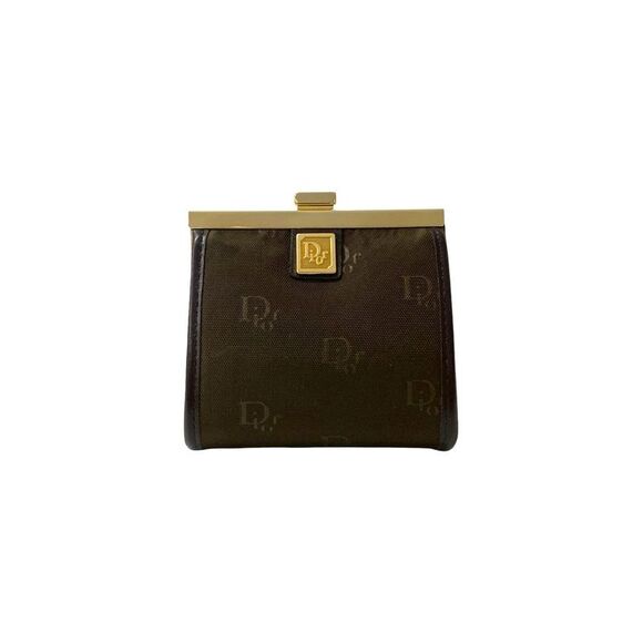 Christian Dior Trotter Canvas Leather Coin Case - Picture 2 of 8
